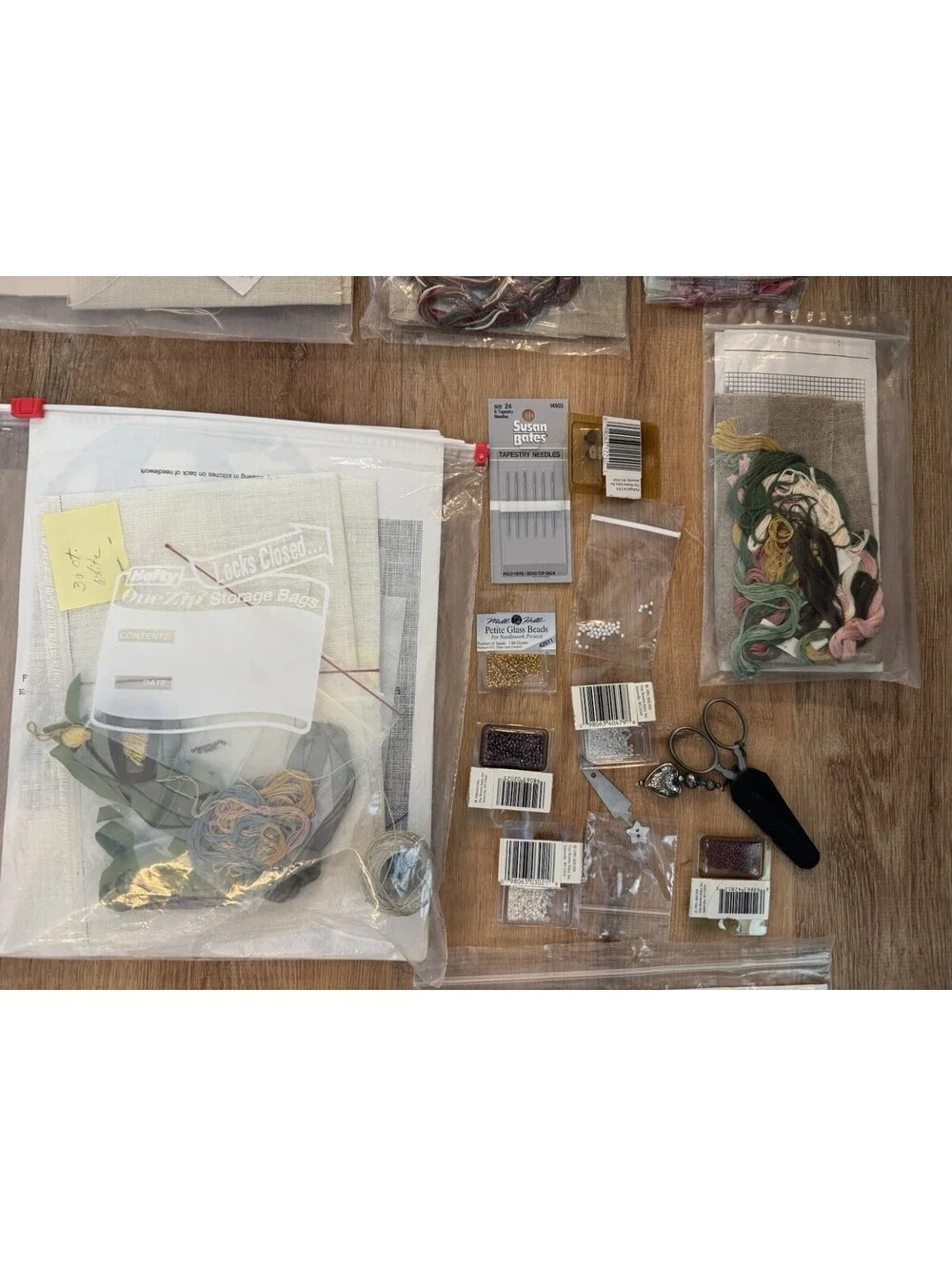 11 Cross Stitch Kit Lot Drawn Thread Sweetheart Tree Cricket Collection w/ Extra